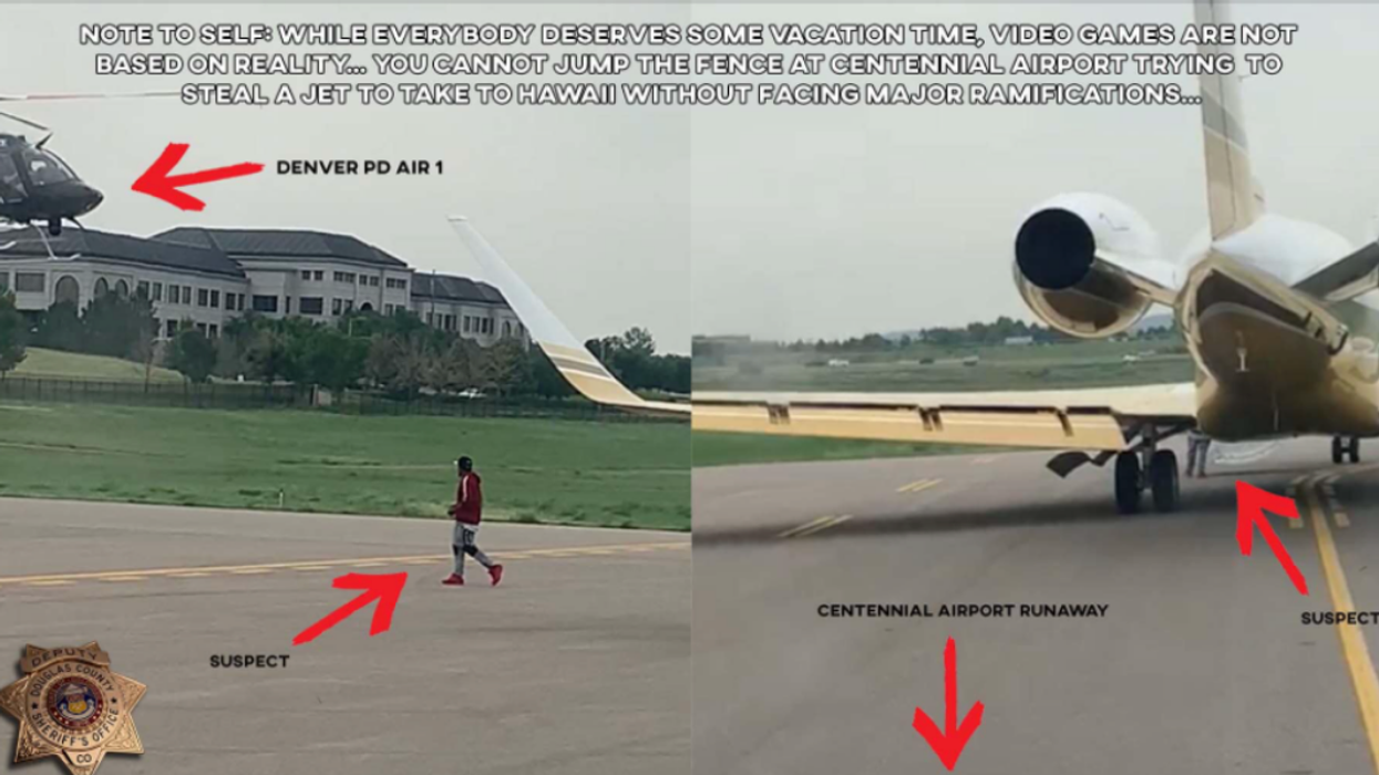 Colorado Sheriff's Office Roasts Guy Who Tried To Steal A Jet 'Grand Theft Auto'-Style At Airport