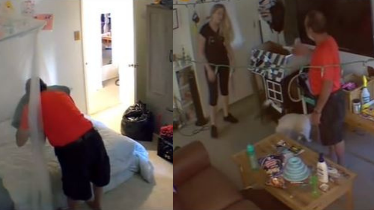 Landlord Gives Awkward Excuse After He's Caught Smelling Woman's Bed While She's Away
