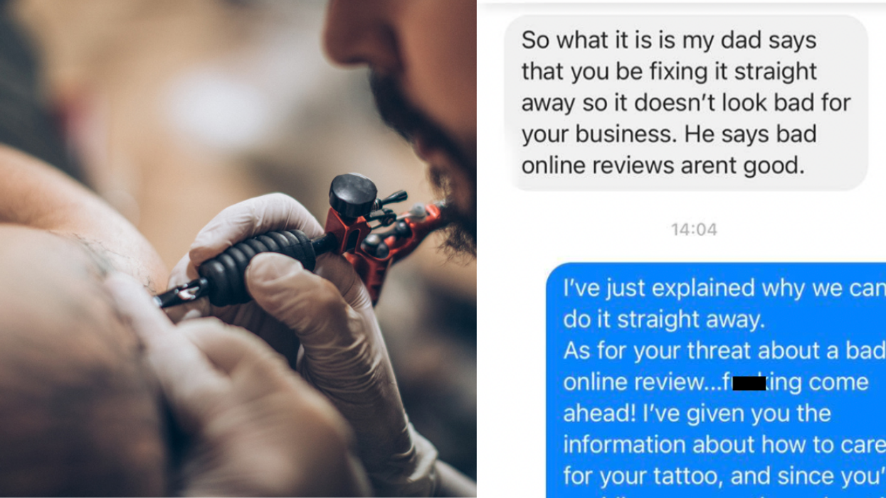 Scottish Tattoo Parlor Claps Back Hard After 'Wee Bastard' Customer Threatens To Leave Bad Review
