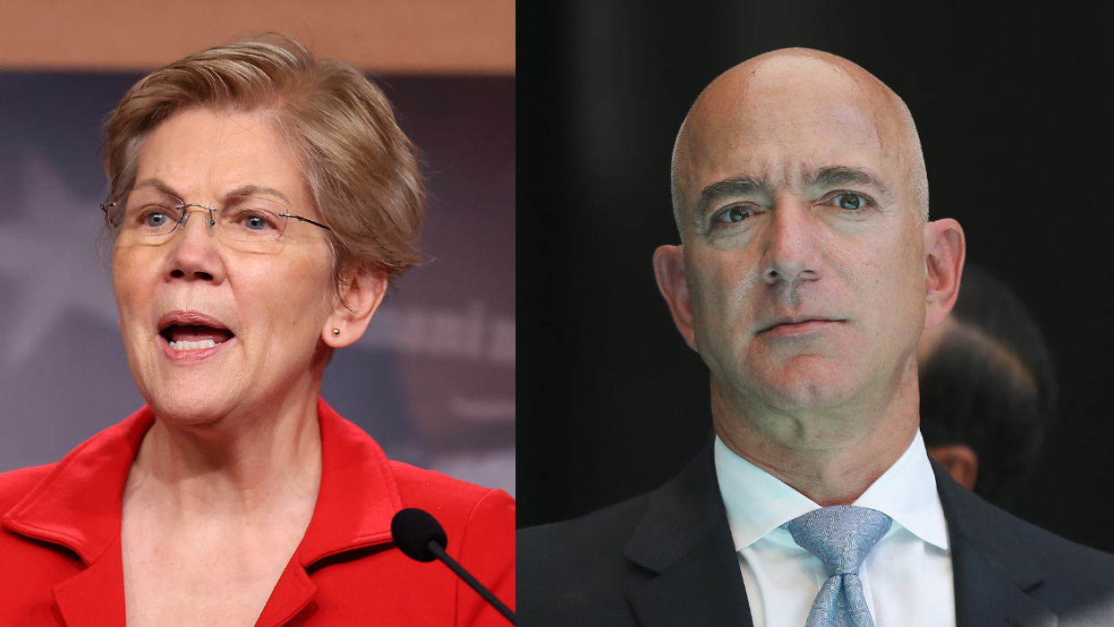 Elizabeth Warren Rips Billionaire Jeff Bezos For Flying To Space After Not Paying Any Taxes