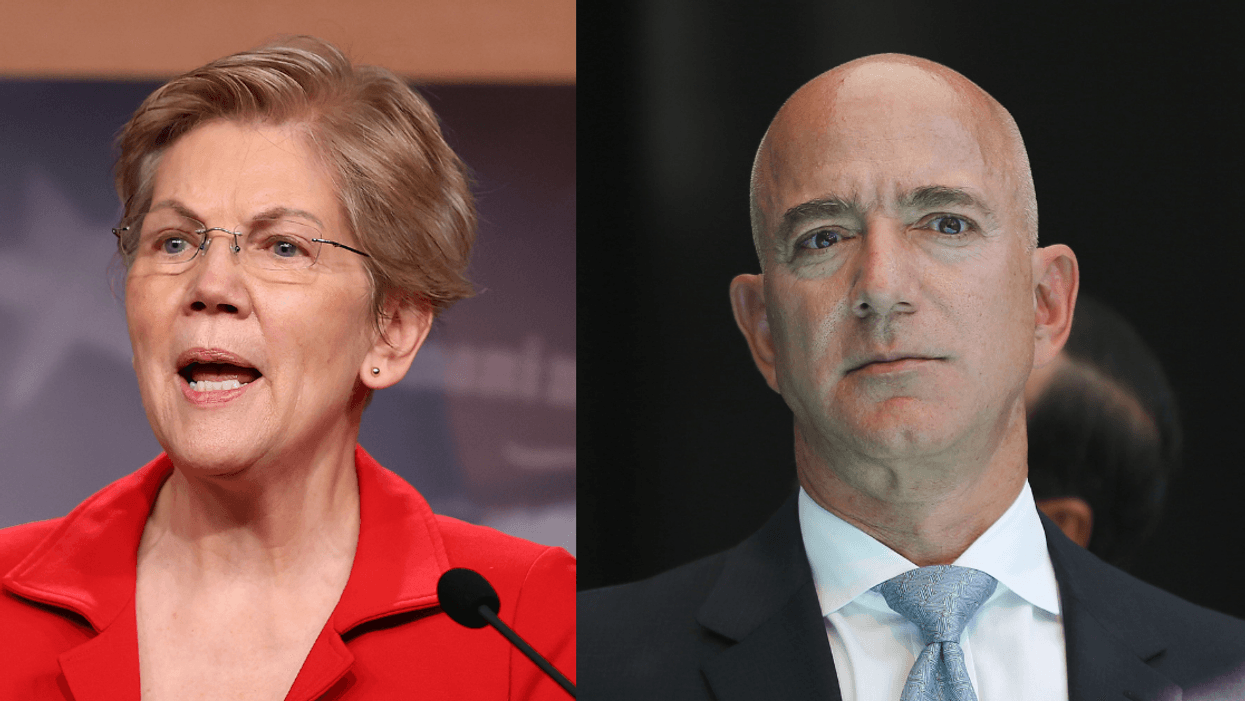 Elizabeth Warren Rips Billionaire Jeff Bezos For Flying To Space After Not Paying Any Taxes