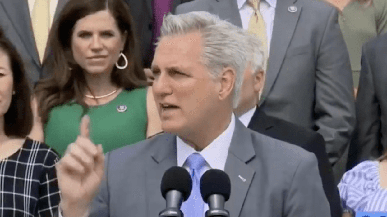 People Are Pretty Sure House GOP Leader Sent QAnon a Message of Support in Latest Anti-Mask Diatribe