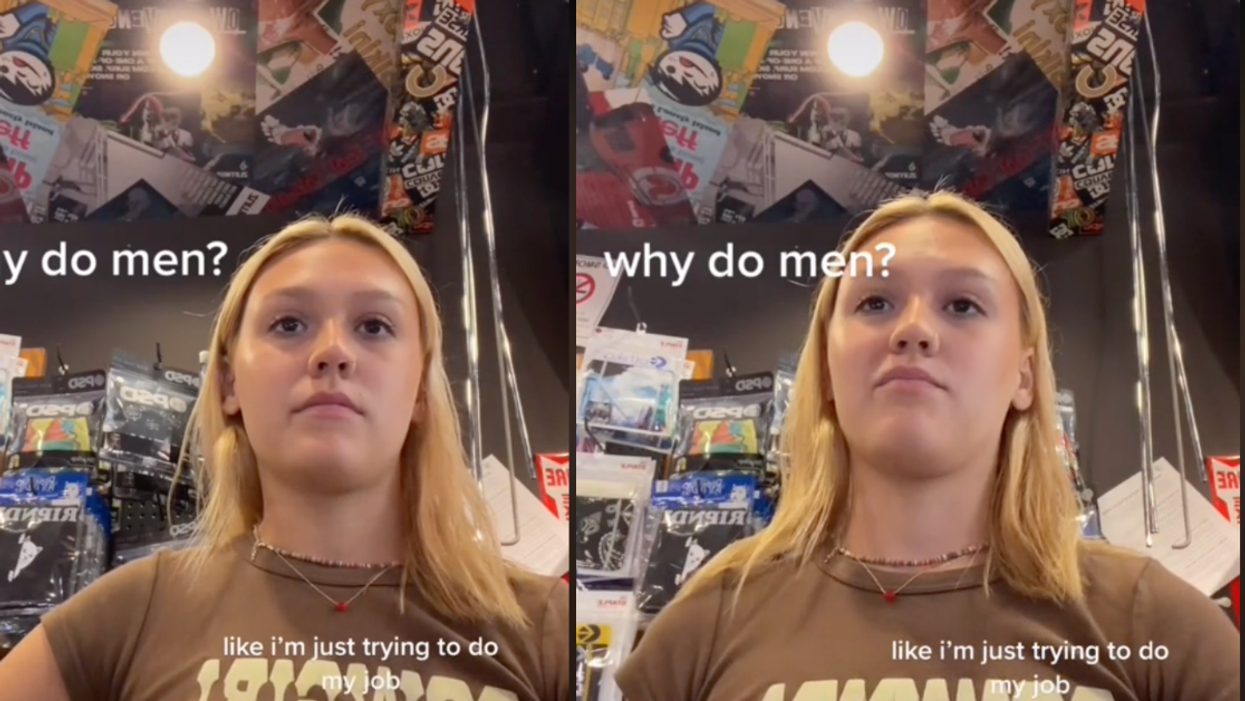 Uncomfortable Woman Films As Male Customer Keeps Hitting On Her Despite Her Clear Lack Of Interest