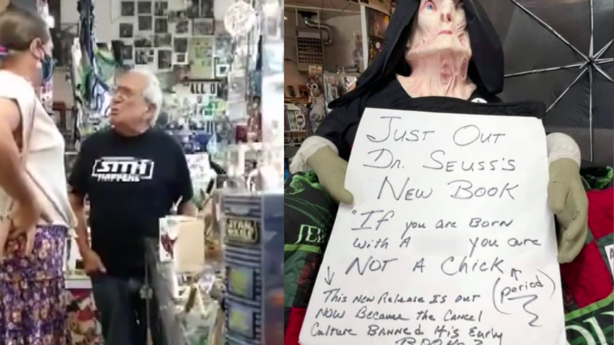 Trans City Council Member Confronts 'Star Wars' Store Owner Over His Wildly Transphobic Sign