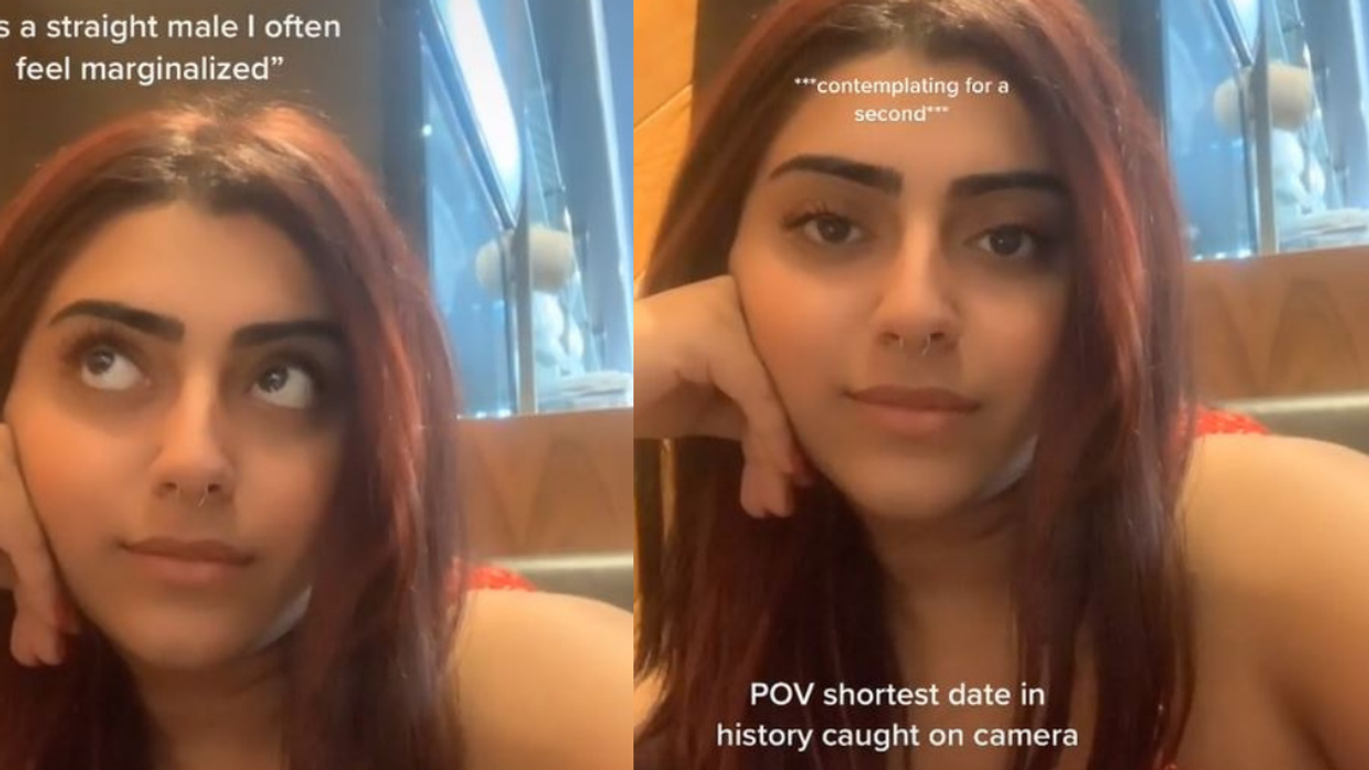 TikToker Promptly Leaves After Her Date Says He Feels 'Marginalized' As A 'Straight Male' In Viral Clip
