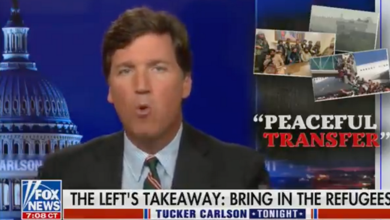 Tucker Carlson Stokes Fox News Viewers' Fears With Warning Afghan Refugees Will 'Invade' U.S.