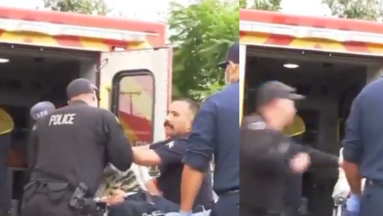 LAPD Cop Suspended After Video Shows Him Punching Suspect Who Is Handcuffed To A Stretcher