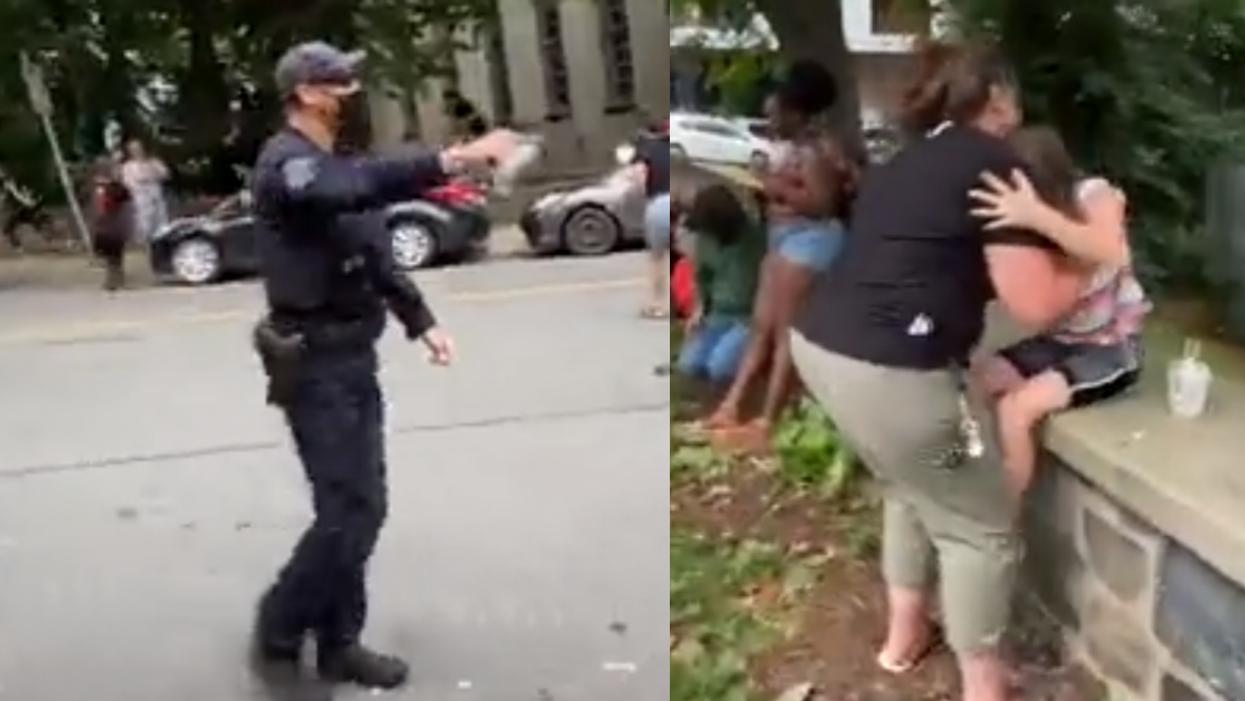 Viral Video Of Cops Pepper-Spraying Young Girl During Protest Over Homeless Evictions Sparks Outrage