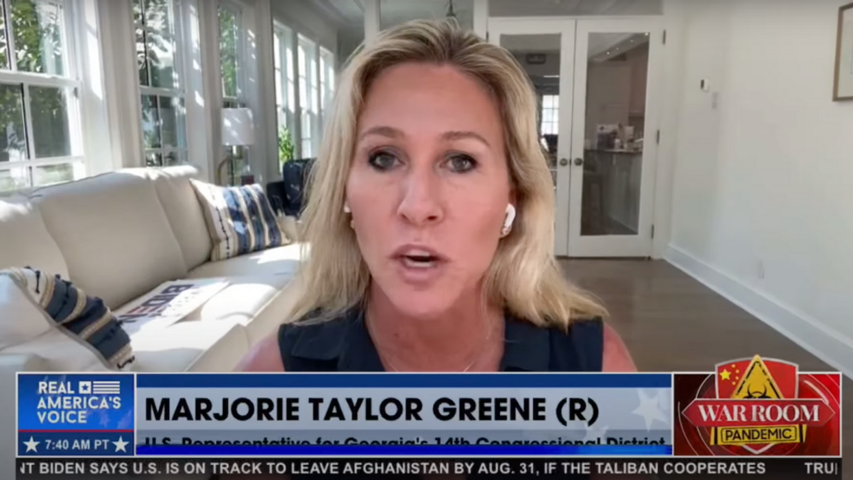 QAnon Rep. Slams GOP Colleagues Who Don't Support Impeaching Biden In Unhinged Rant