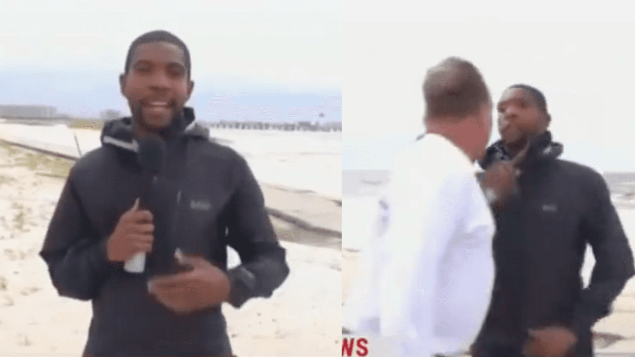 Angry Guy Jumps Out Of Truck To Accost MSNBC Reporter Doing Live Report On Hurricane Ida