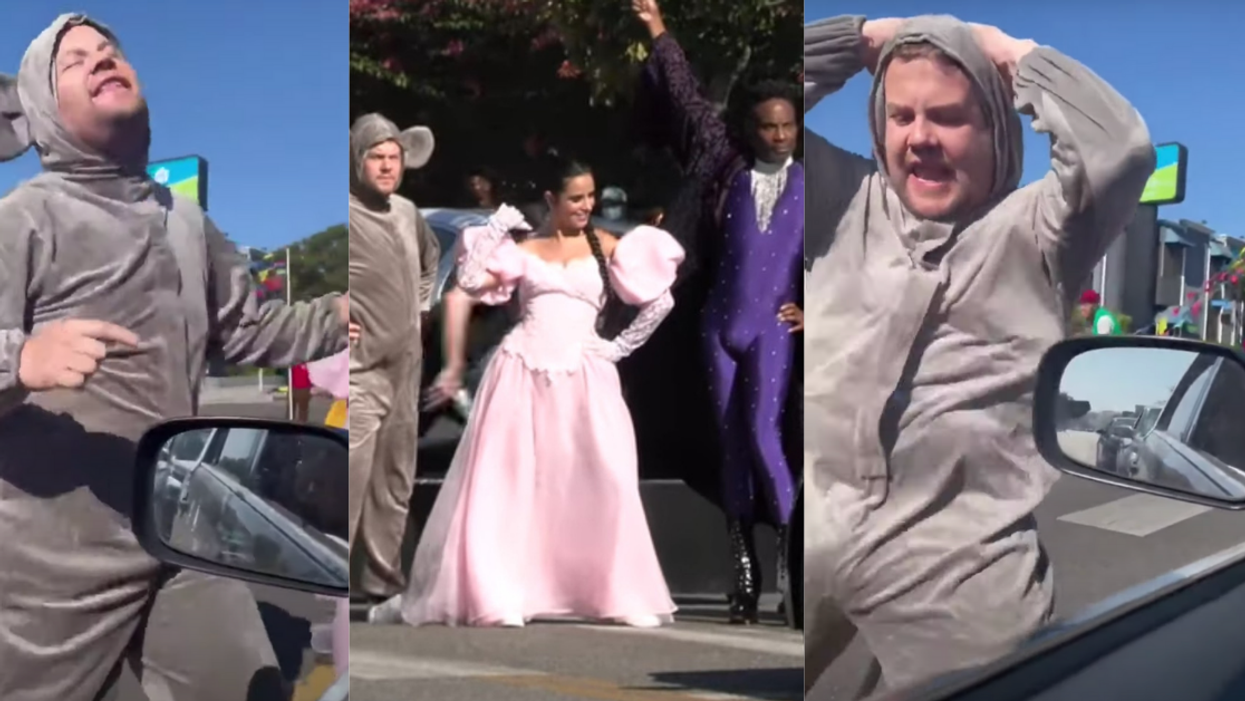 James Corden's Pelvic Thrusts During Cringey 'Cinderella' Flash Mob Have Twitter Weirded Out