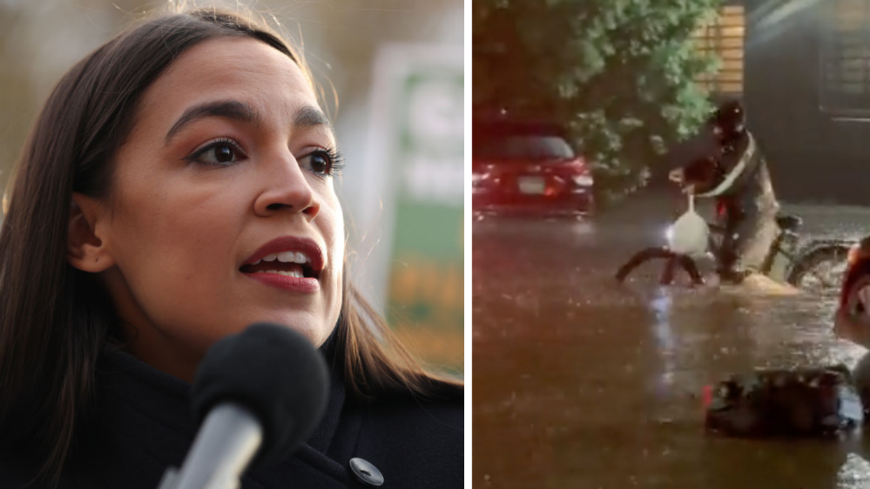 AOC Slams New Yorkers Who Order Delivery During Flash Floods After Viral Video Sparks Outrage