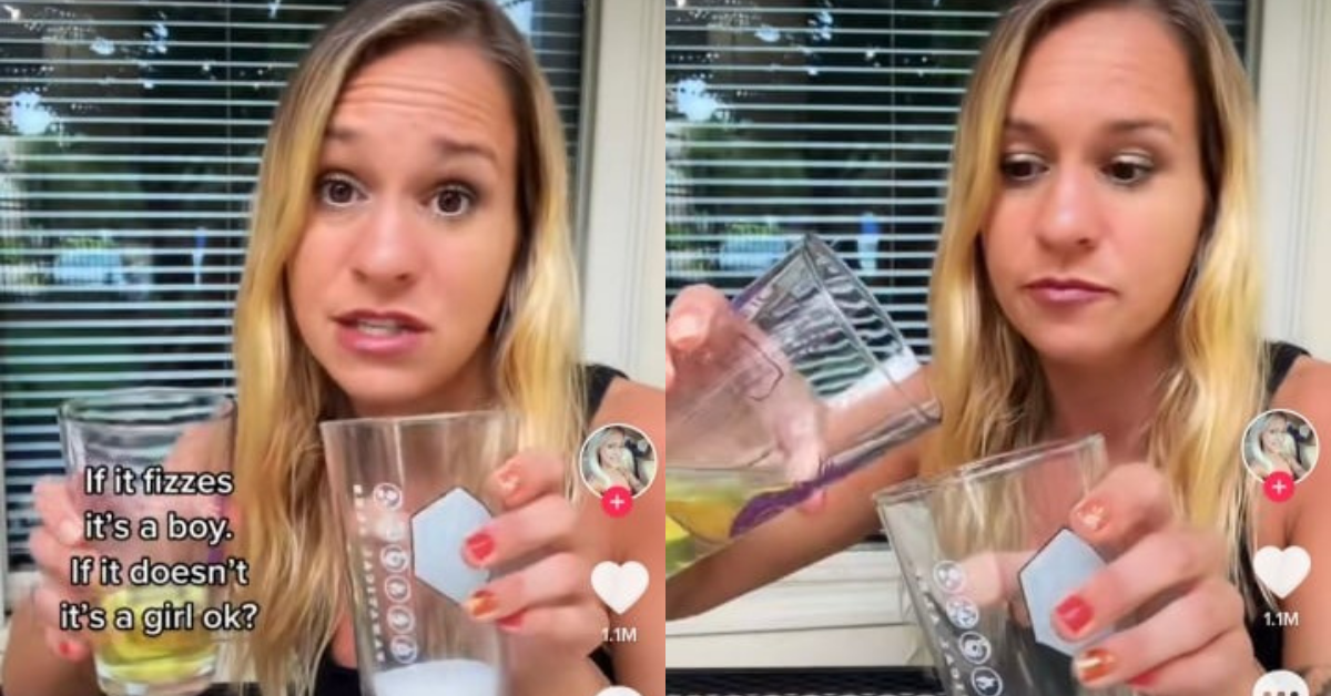 TikTokers Grossed Out After Pregnant Woman Uses Glass Full Of Urine For Bizarre 'Gender Test'