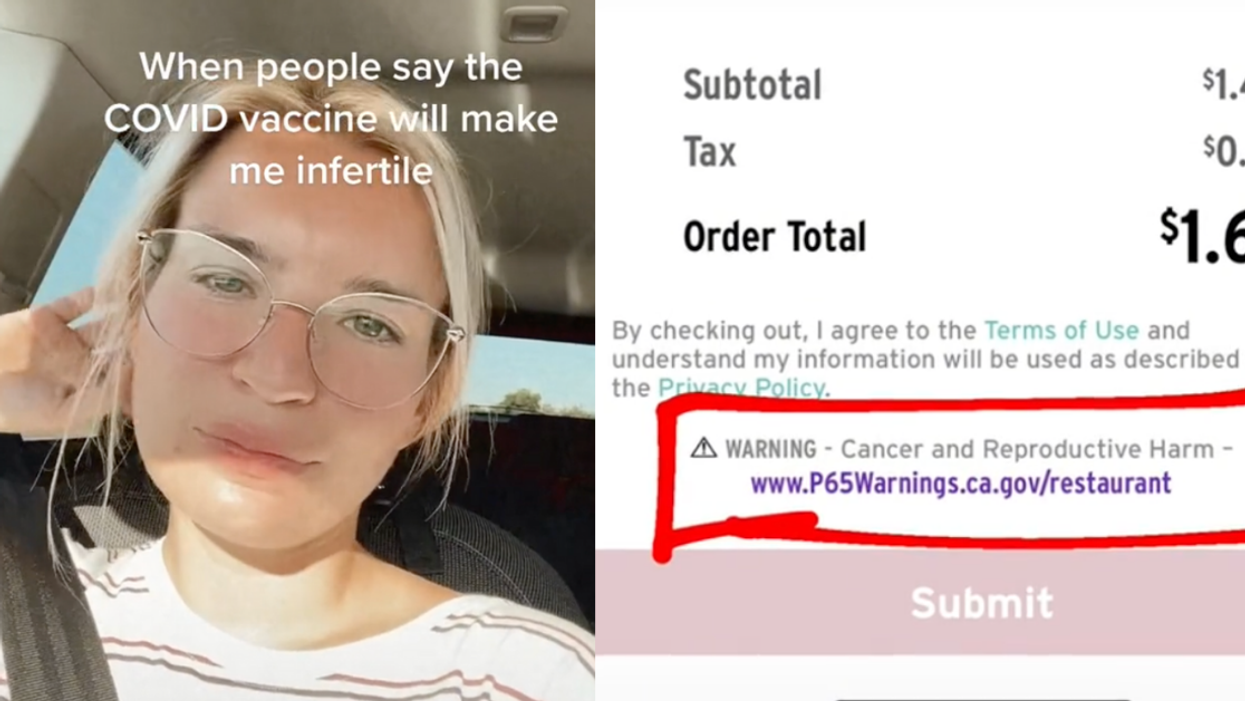 TikToker Blasts Anti-Vaxxers Worried About Fertility Issues By Showing Taco Bell's Warning Label