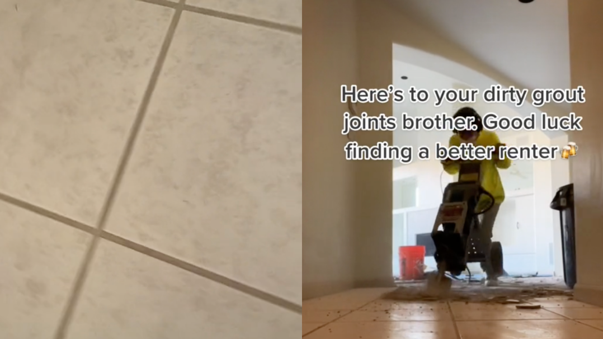 Tenant Destroys Kitchen Floor With Jackhammer After Landlord Keeps Deposit Due To 'Dirty Grout'