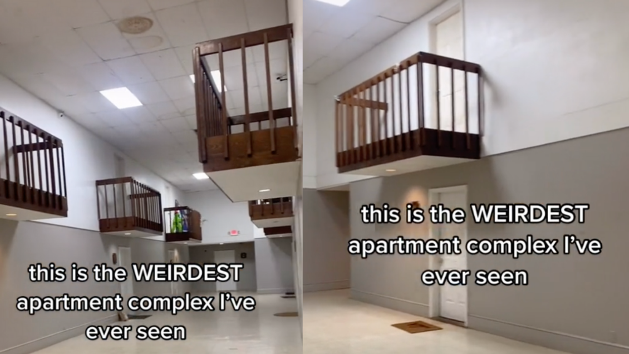 Video Of Apartment Building With Indoor Balconies For Tenants Has TikTok Weirded All The Way Out