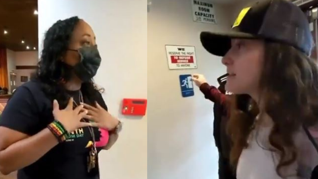Woman Goes On Racist Anti-Mask Rant After Claiming Black Restaurant Workers Are 'Discriminating' Against Her