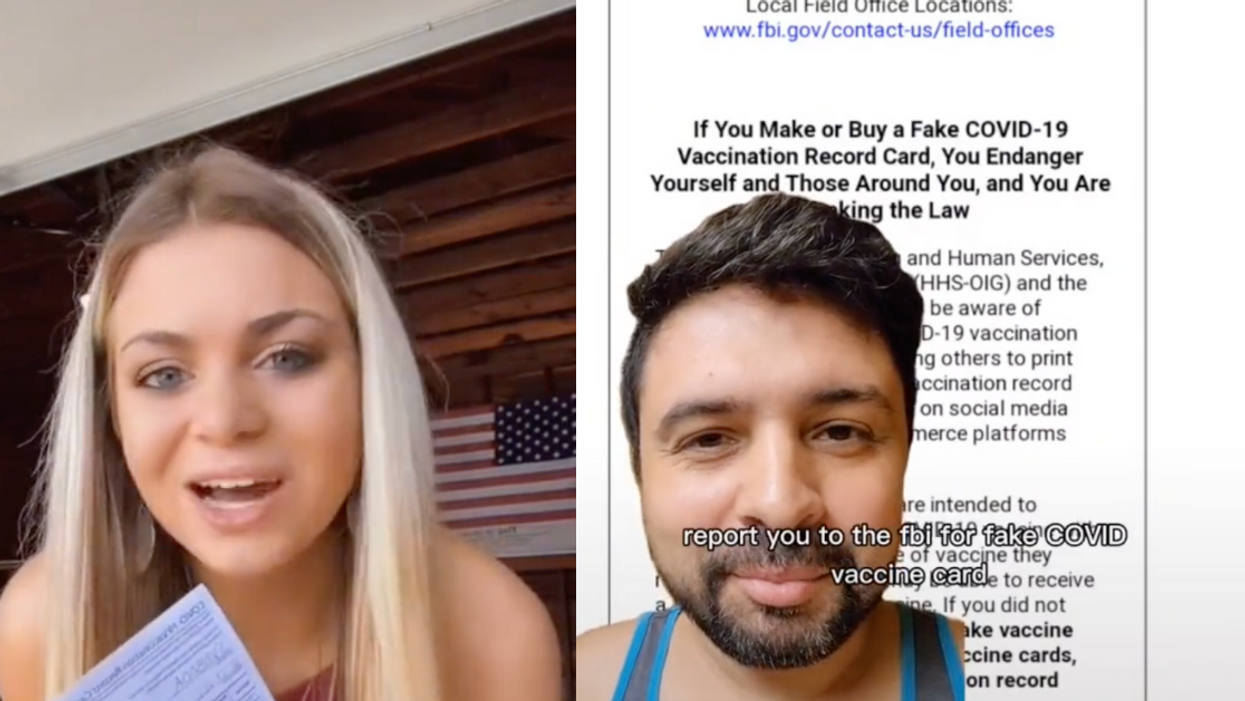 Pro-Trump TikToker Brags About Her Fake Vaccine Card—And Gets Immediately Reported To FBI