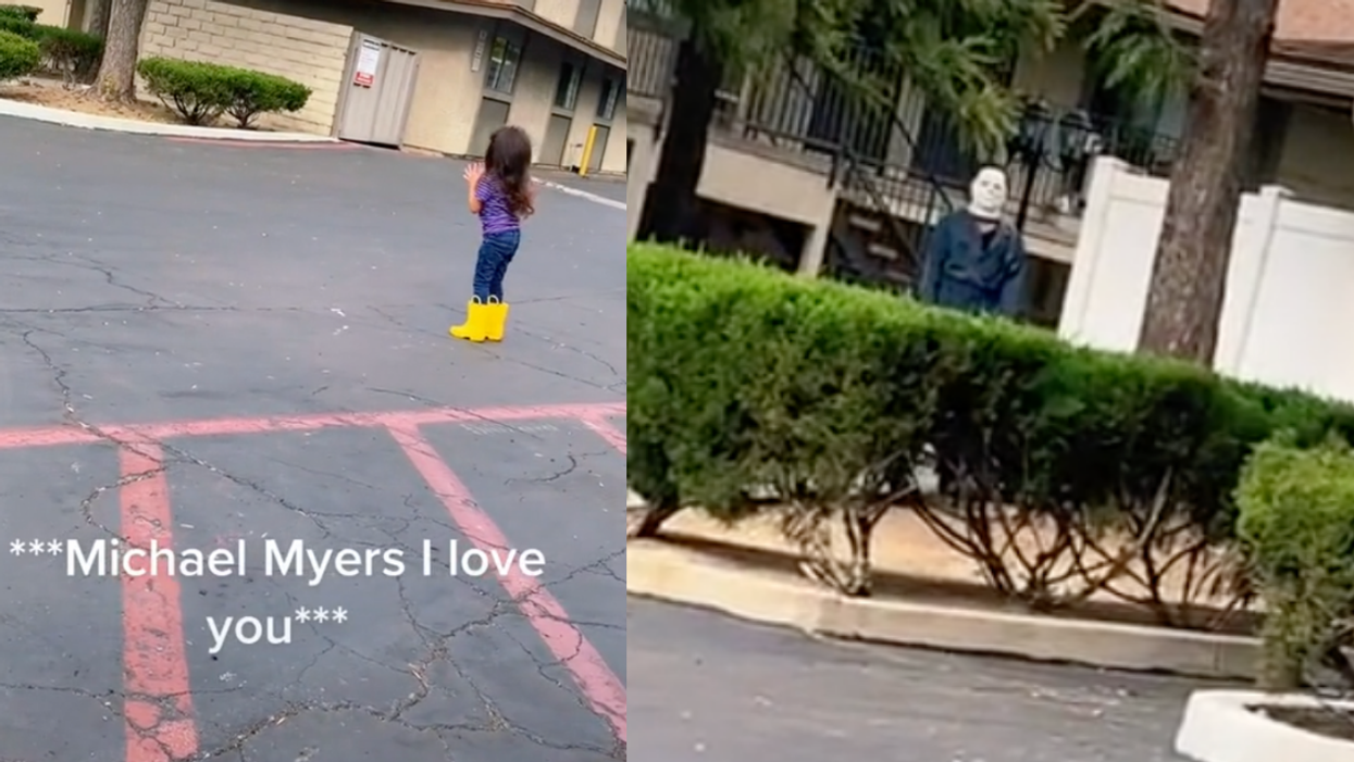 Adorable Michael Myers-Obsessed 4-Year-Old Gets Her Wish When He Shows Up To Her Birthday