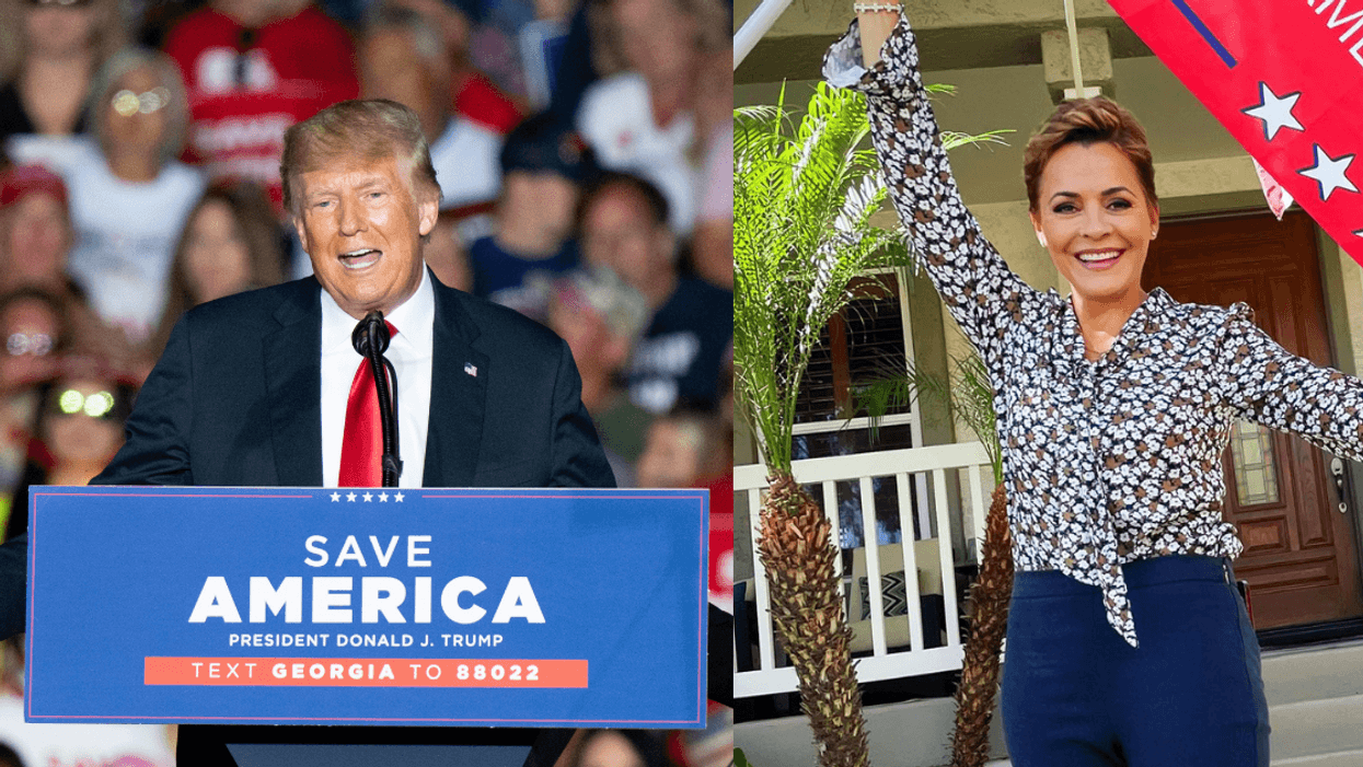 Trump Just Endorsed Candidate for AZ Governor After Her Bonkers 'Mt. Rushmore' Tweet—Because of Course He Did