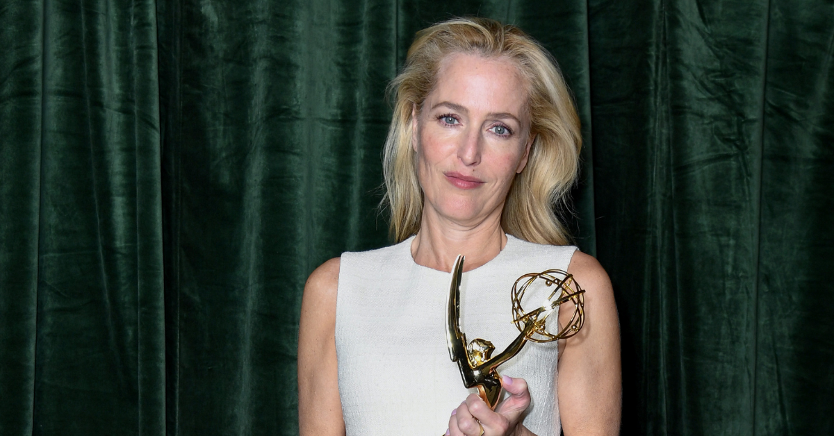 Gillian Anderson's Emmy Gown Was Subtly Decked Out In Tiny Penises—And Fans Are Obsessed