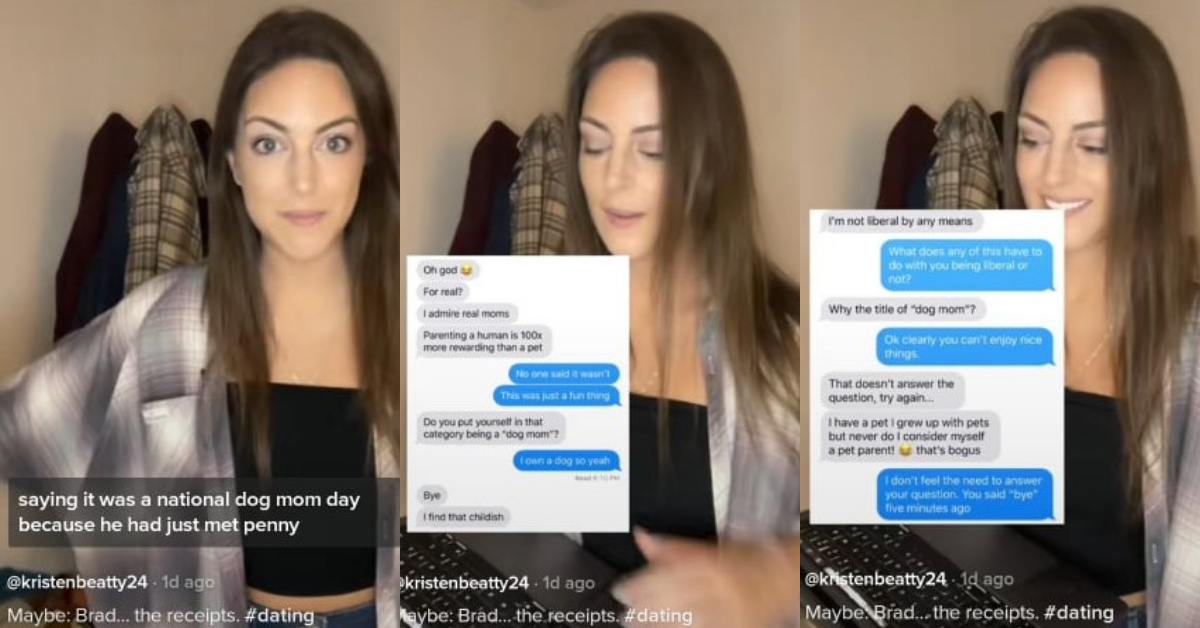 Woman Stunned After Guy She Met On Dating App Chastises Her For Calling Herself A 'Dog Mom'