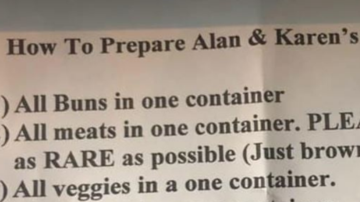 Couple's Detailed Note To Chef About How Exactly To Prepare Their Food Divides The Internet