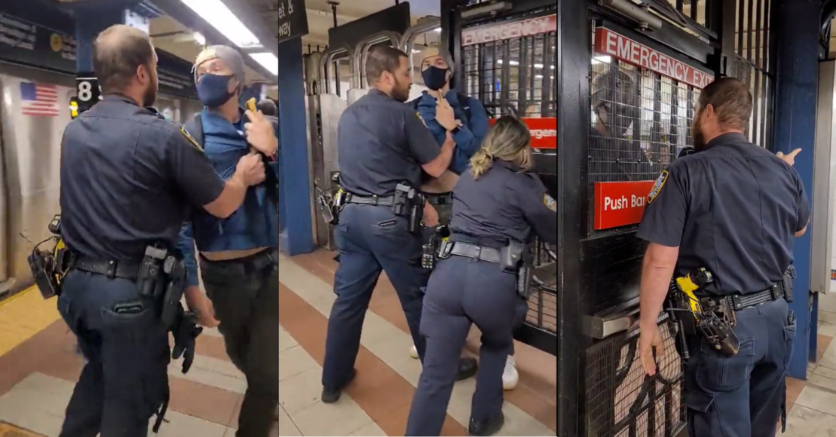 NYPD Cops Throw Man Out Of Subway Station After He Asked Them To Put Their Masks On