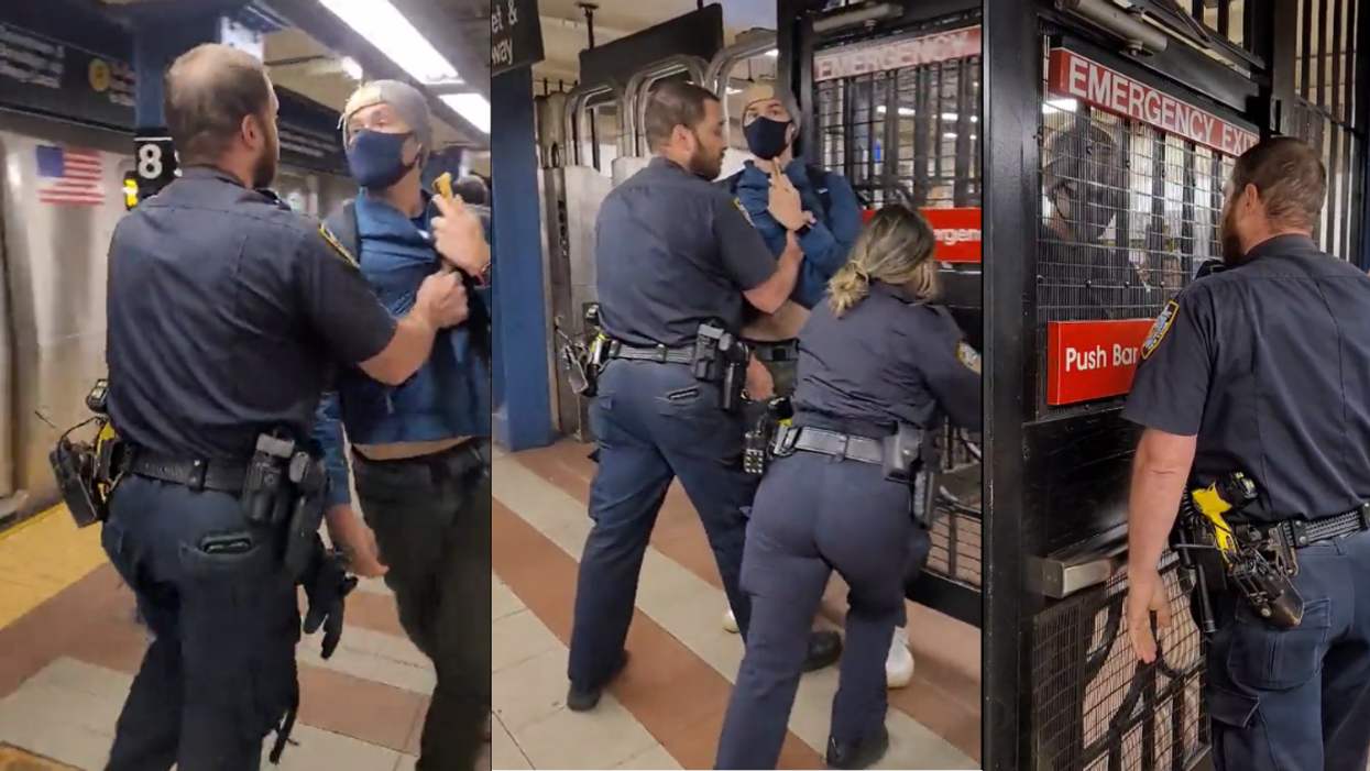 NYPD Cops Throw Man Out Of Subway Station After He Asked Them To Put Their Masks On