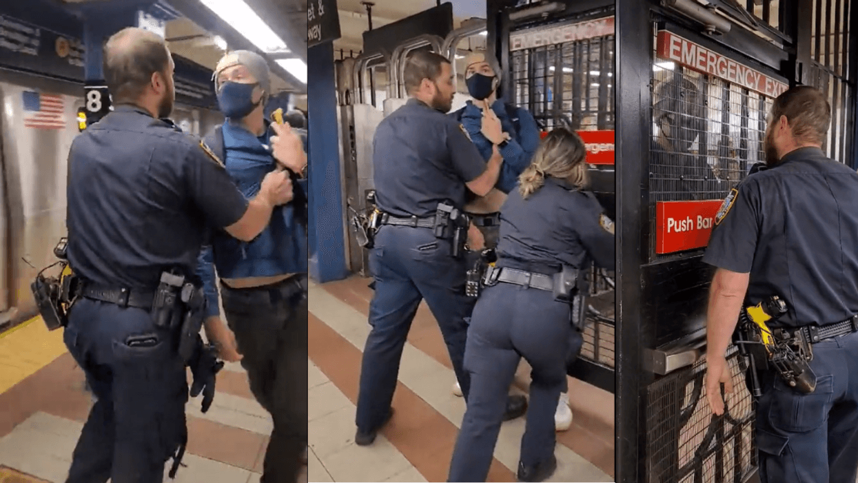 NYPD Cops Throw Man Out Of Subway Station After He Asked Them To Put Their Masks On
