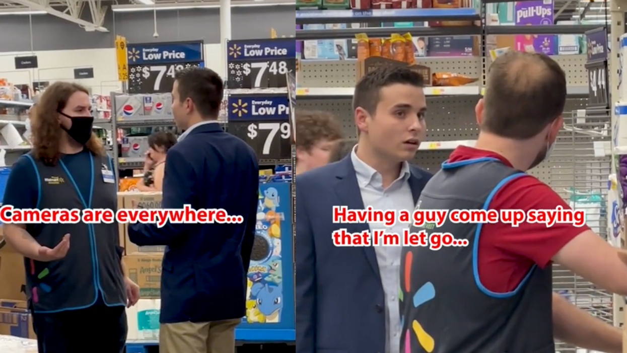 Guy Hit With Backlash After Donning Suit To 'Fire' Walmart Workers For TikTok Cruel Prank