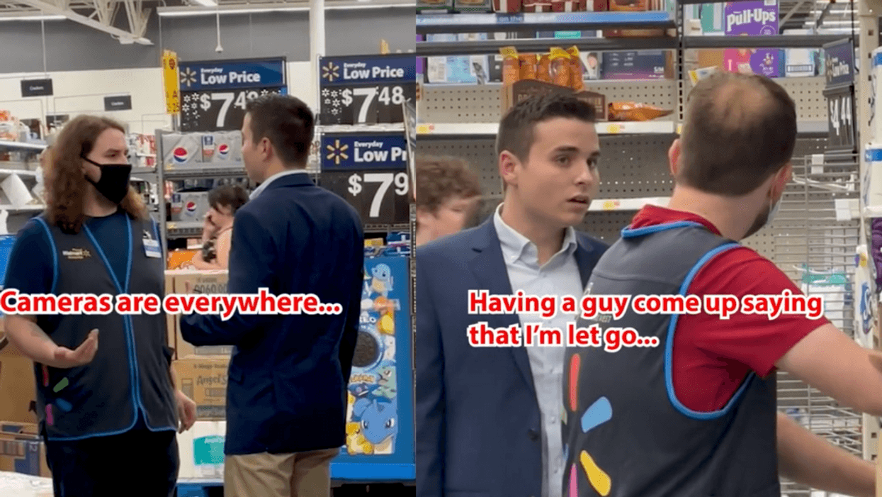 Guy Hit With Backlash After Donning Suit To 'Fire' Walmart Workers For Cruel TikTok Prank