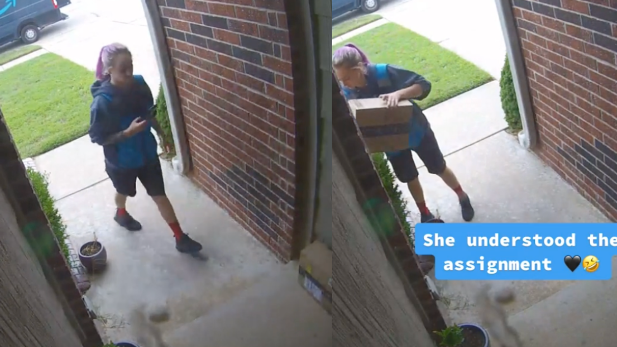 Amazon Driver Becomes Internet Sensation After Following Customer's Instructions Like A Pro