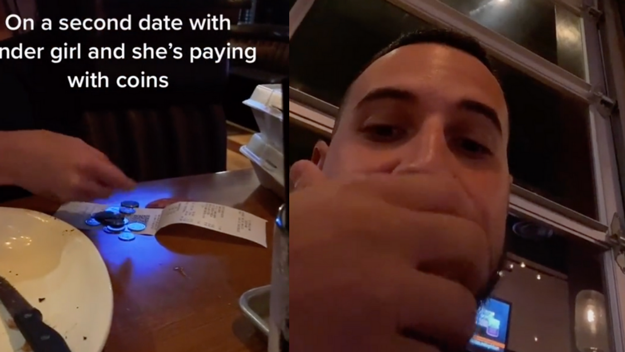 TikToker Hit With Backlash After Shaming His Tinder Date For Paying For Her Meal With Coins