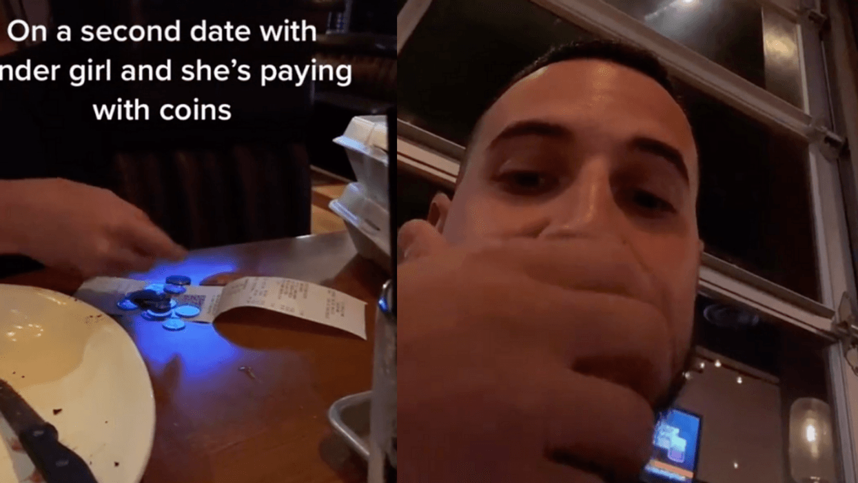 TikToker Hit With Backlash After Shaming His Tinder Date For Paying For Her Meal With Coins
