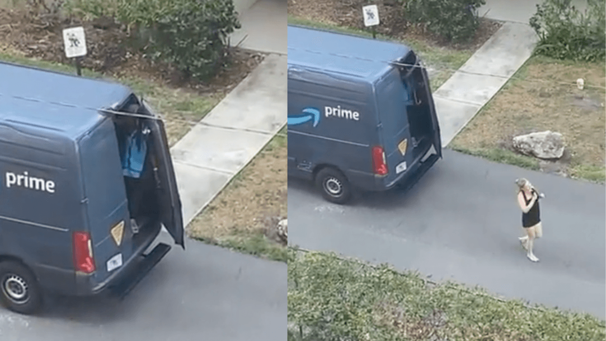 Amazon Worker Reportedly Fired After Video Of Woman Leaving Back Of His Van Goes Viral On TikTok