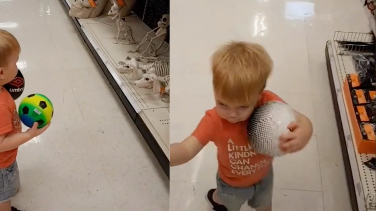 Toddler's Viral Reaction To Being Told Target Skeleton Decorations Are 'Dead Puppies' Is Priceless