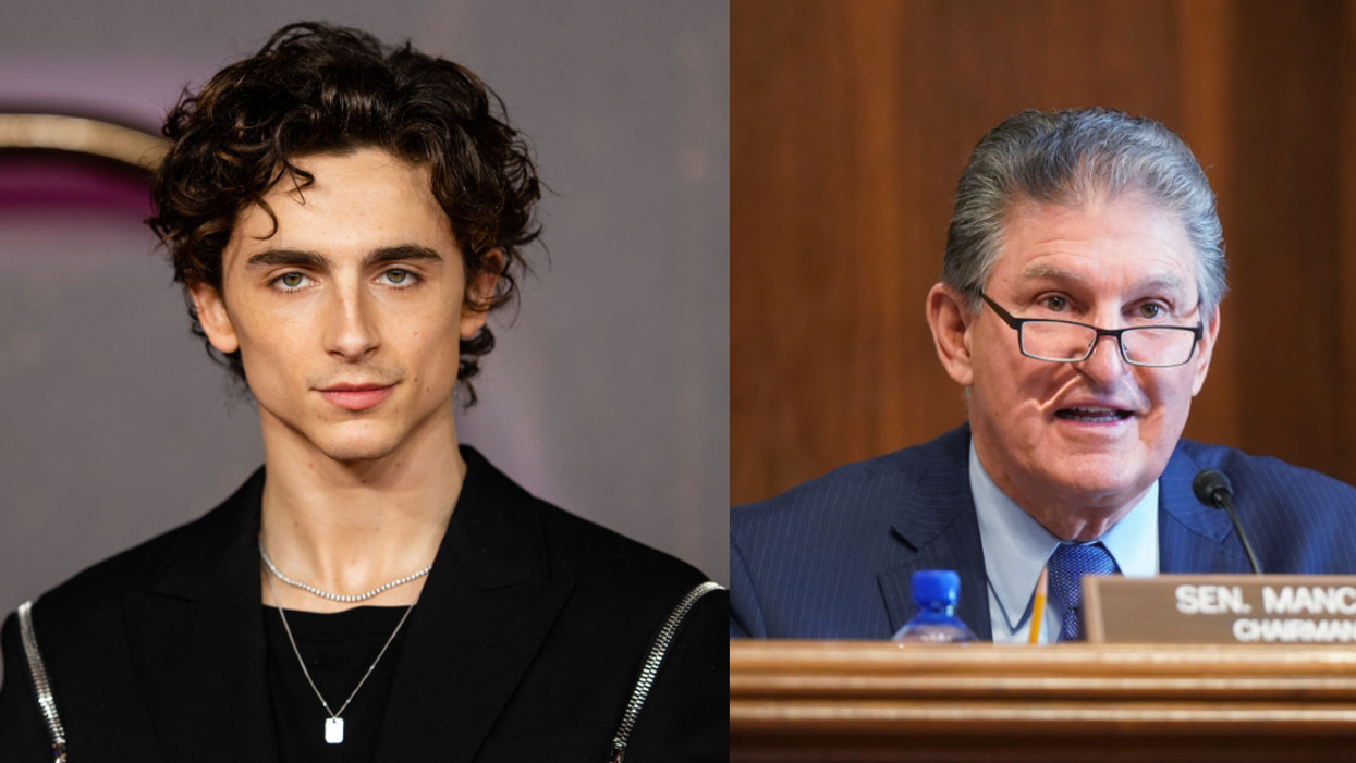 Timothée Chalamet Just Compared Joe Manchin To 'Dune' Supervillain In Savage Meme