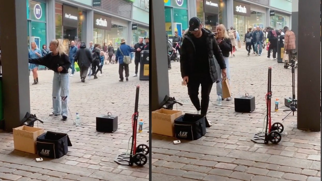 Street Performer Gets Instant Dose Of Good Karma After Giving Hungry Homeless Man Money