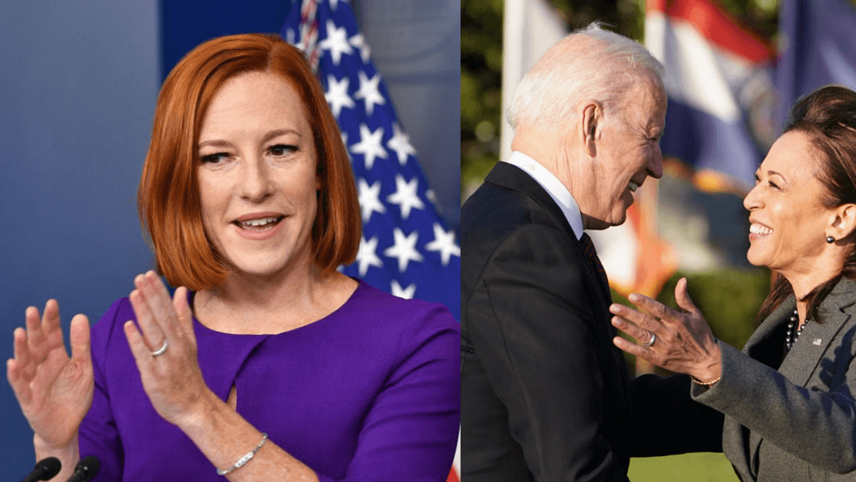 Jen Psaki Smacks Down Rumors Biden's White House Team Has Been Sidelining Kamala Harris