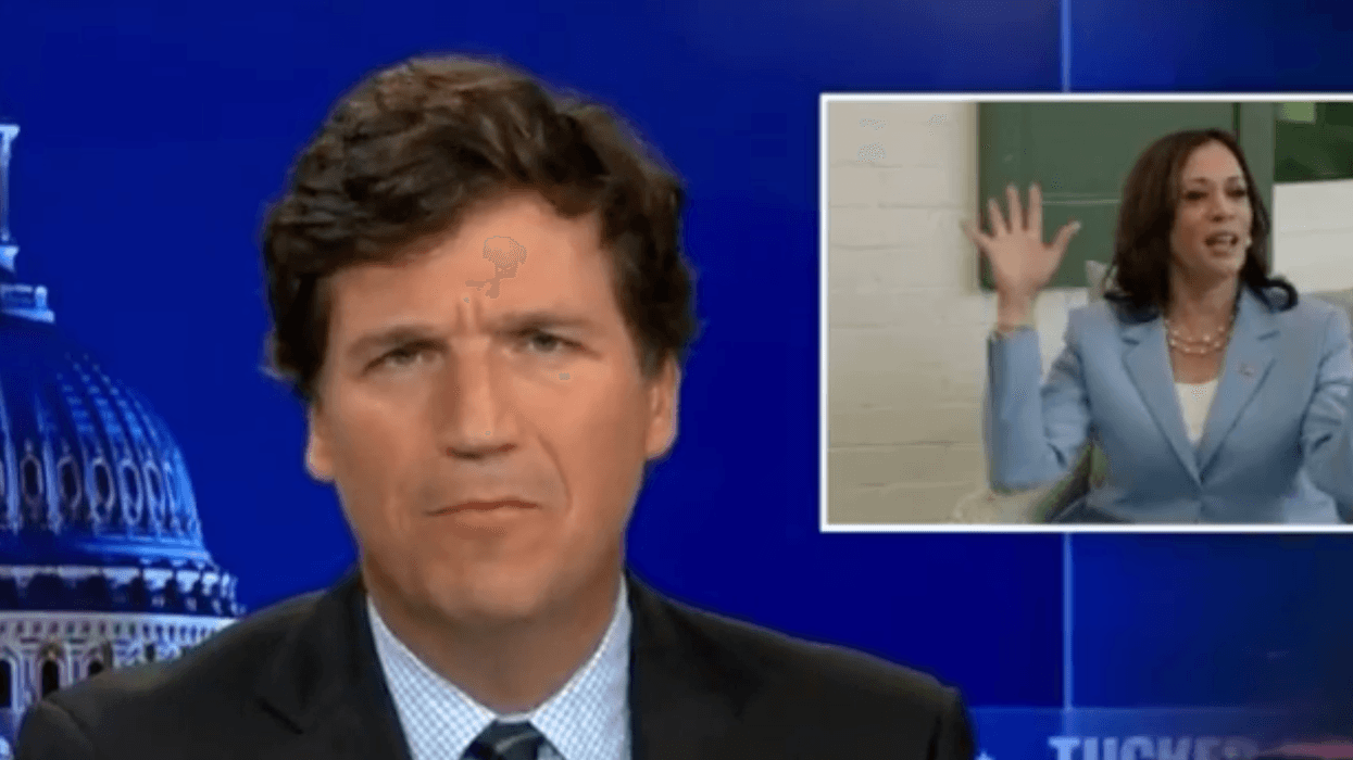 Tucker Sparks Outrage After Absurdly Claiming Kamala Harris 'Is Not From This Country'