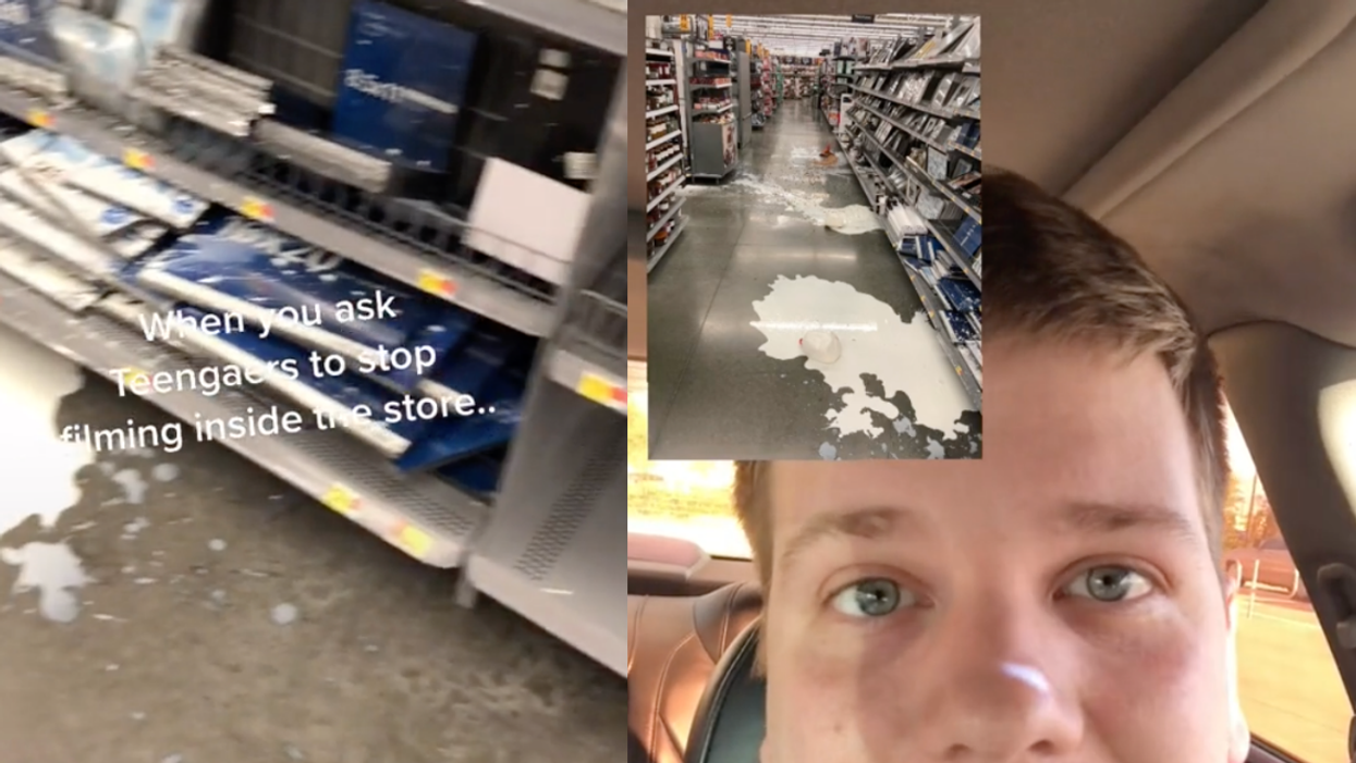 Walmart Worker Fed Up After Teens Trash Aisle When He Asks Them To Stop Filming In Store