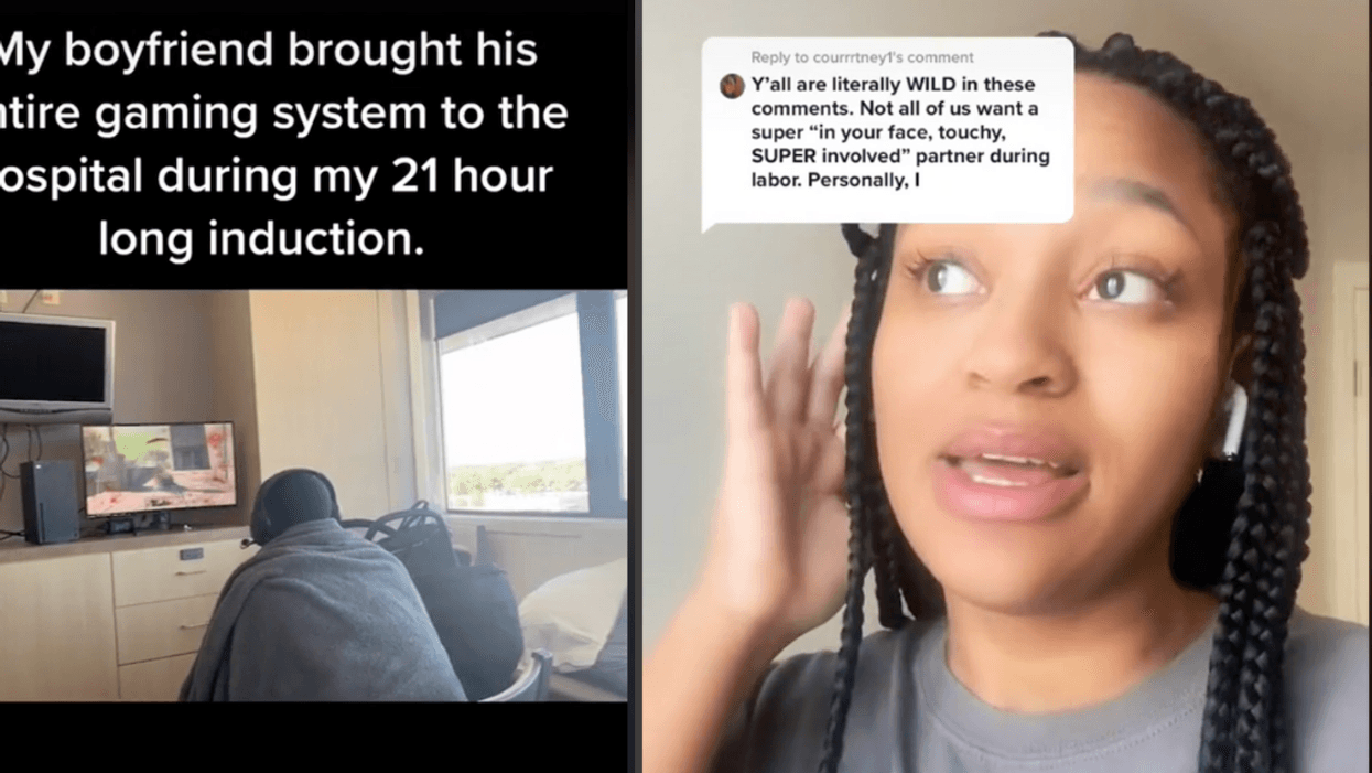 TikTok Divided After Guy Brings Gaming System To Hospital While Pregnant Girlfriend Is Induced