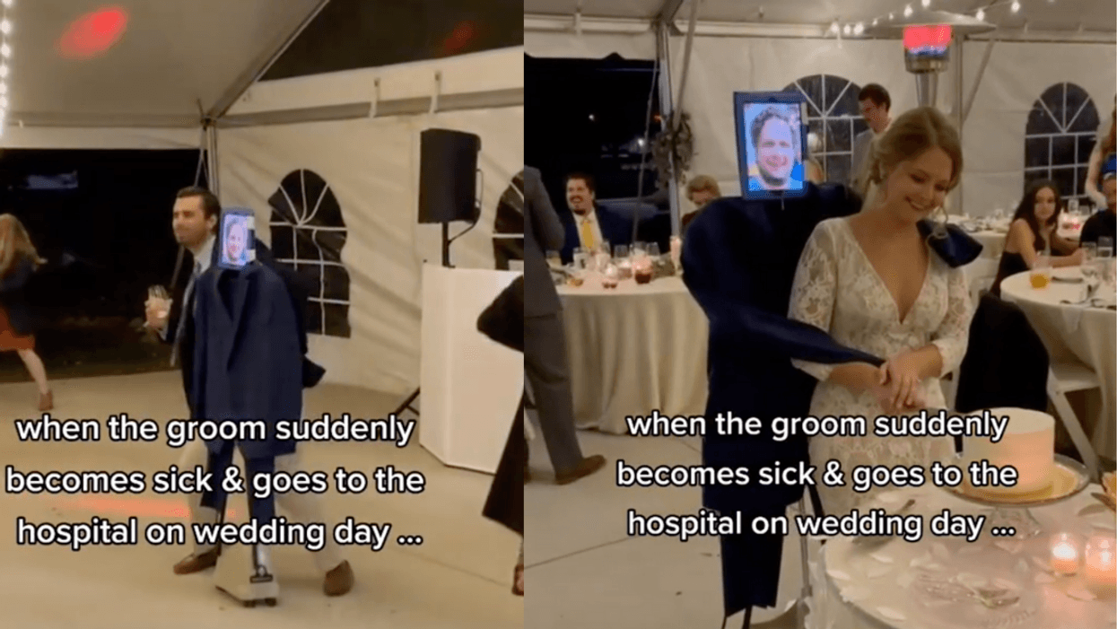Bride Goes Viral On TikTok With Her Clever Wedding Hack After The Groom Is Too Sick To Attend
