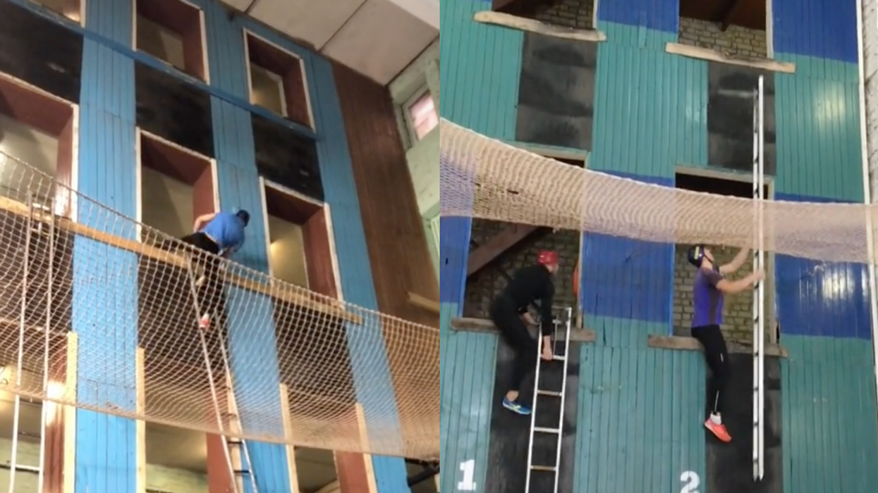 Firefighter Leaves TikTok Stunned With His Ability To Quickly Scale Buildings Using A Single Ladder