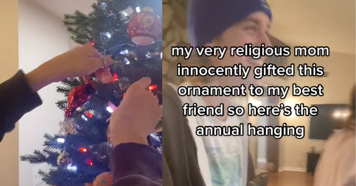 TikToker Shares The Accidentally Raunchy Christmas Ornament His Religious Mom Gave His Friend