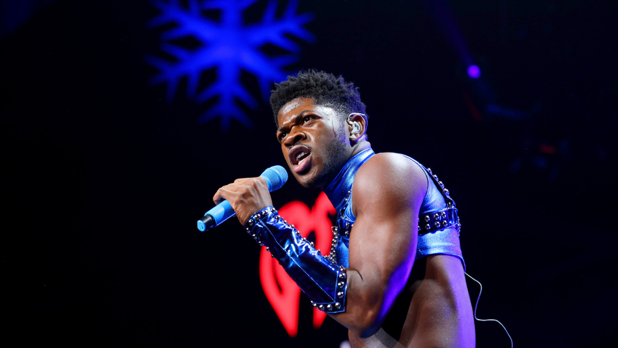 Lil Nas X Falls Flat On His Back While Trying To Cover Up A Wardrobe Malfunction During Concert