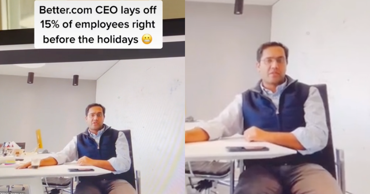 Better.com CEO Hit With Backlash For Laying Off 900 Employees On Zoom Right Before The Holidays