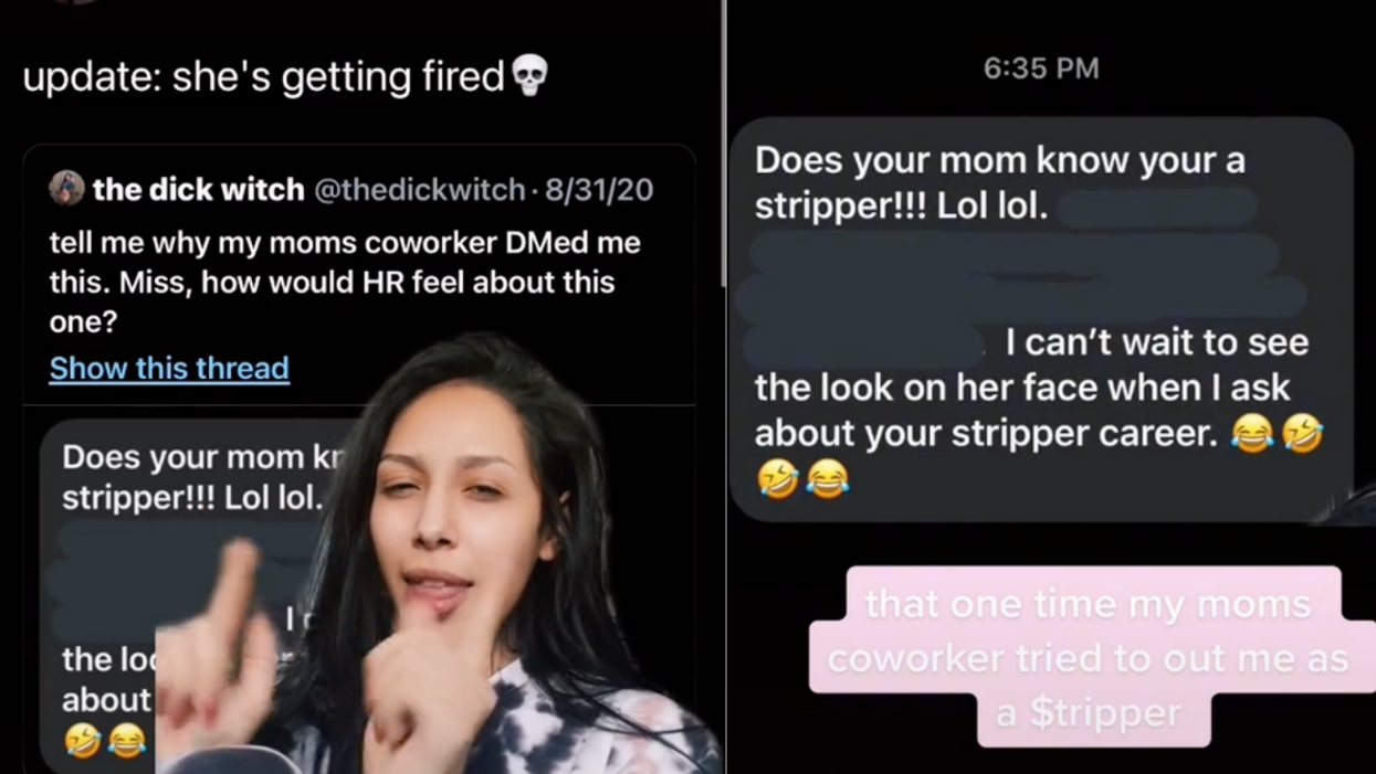 Woman Threatens To Out TikToker's Stripping Career To Her Mom—And It Blows Up In Her Face