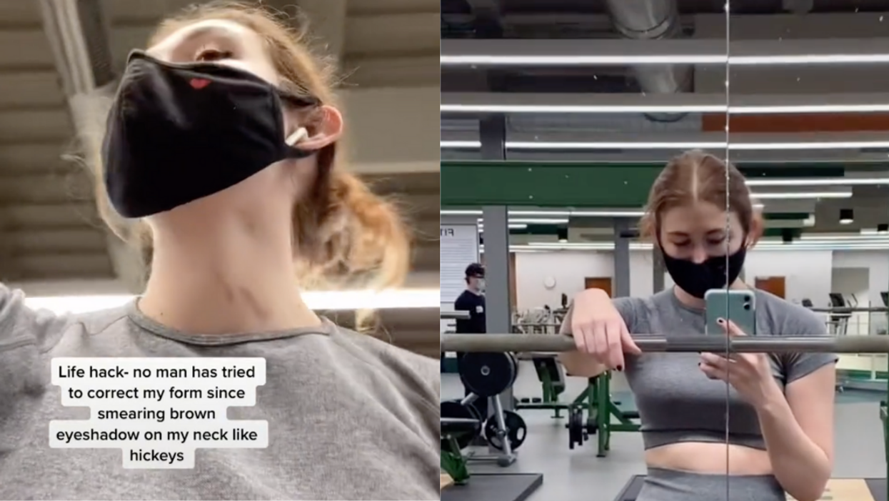Fed-Up Woman Uses Fake Hickey 'Hack' To Get Creepy Guys At The Gym To Stop Hitting On Her